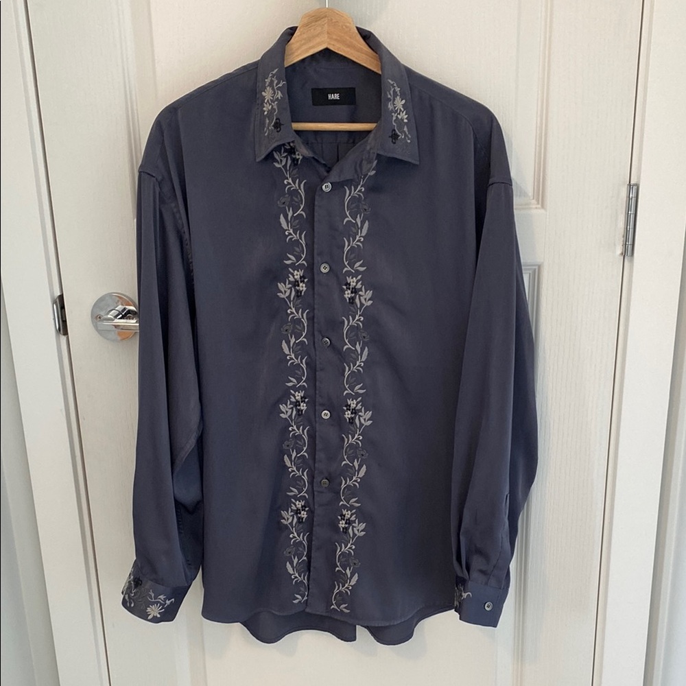 Embroidered Gray Shirt